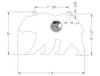 Dragon Targets Bear 3/8" AR500 Steel Shooting Target