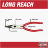 Milwaukee 8 In. Long Nose Pliers