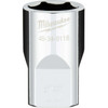 Milwaukee 1/2 In. Drive 17 mm 6-Point Shallow Metric Socket with FOUR FLAT Sides