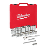 Milwaukee Standard/Metric 3/8 In. Drive 6-Point Ratchet & Socket Set (56-Piece)