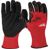 Milwaukee Impact Cut Level 3 XL Unisex Nitrile Dipped Work Gloves