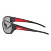 Milwaukee Performance Red & Black Frame Safety Glasses with Gray Fog-Free Lenses