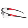 Milwaukee Red & Black Frame Safety Glasses with +1.50 Magnified Clear Anti-Scratch Lenses