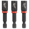 Millwaukee SHOCKWAVE 1/4 In. x 1-7/8 In. Power Impact Nutdriver, (3-Pack)