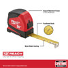 Milwaukee 25 Ft. Compact Tape Measure