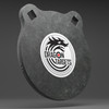 Dragon Targets 6" x 3/8" Raw Gong AR500 Steel Shooting Target