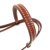 Wave-style Headstall, Roughout Leather (Caramel)