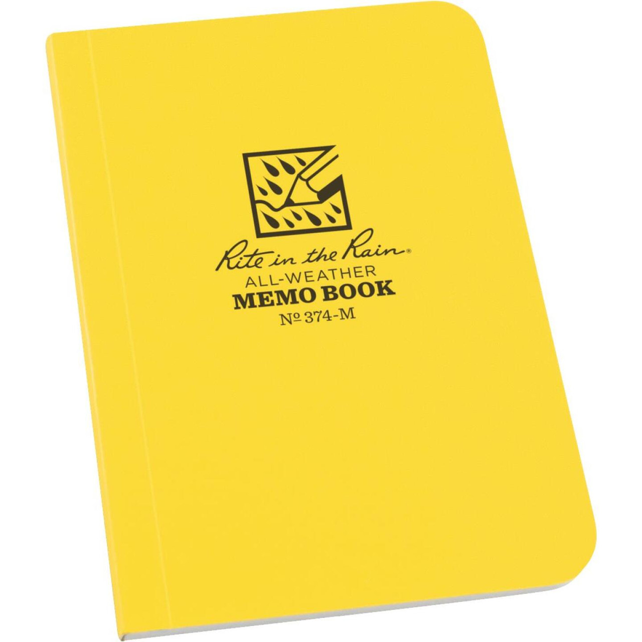 Rite in the Rain 3-1/2 In. W. x 5 In. H. Yellow 56-Sheet Soft Cover Side Bound All-Weather Memo Pad