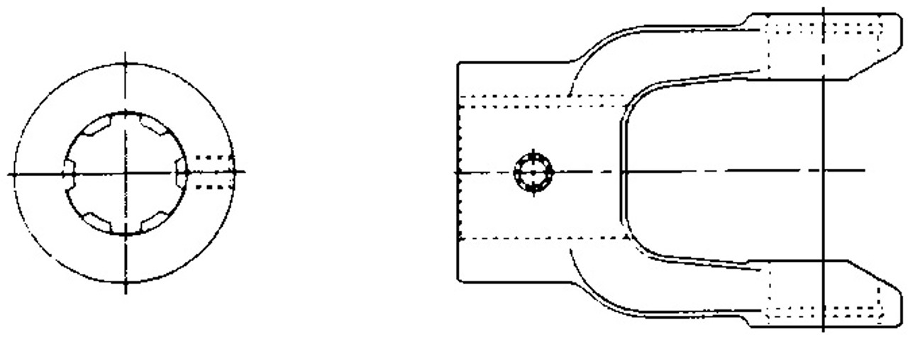 Implement Yoke (Spline)