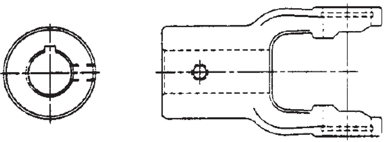 SHEAR PIN YOKE