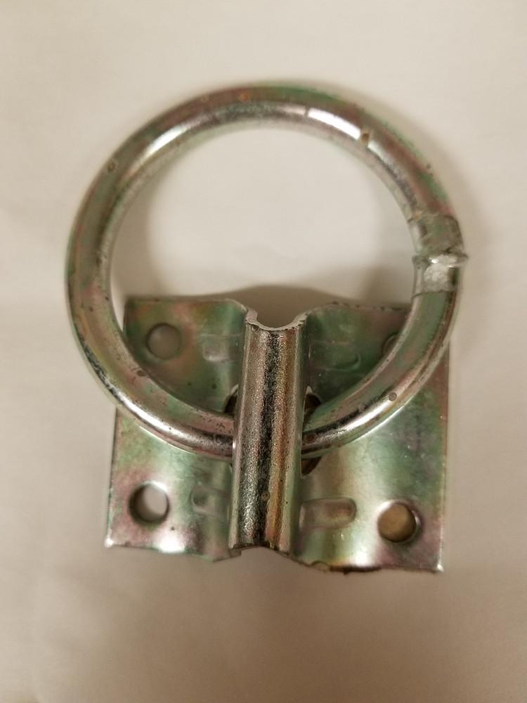 Hitching Ring w/ Plate -- Zinc Plated - Rancher Supply (RCS)
