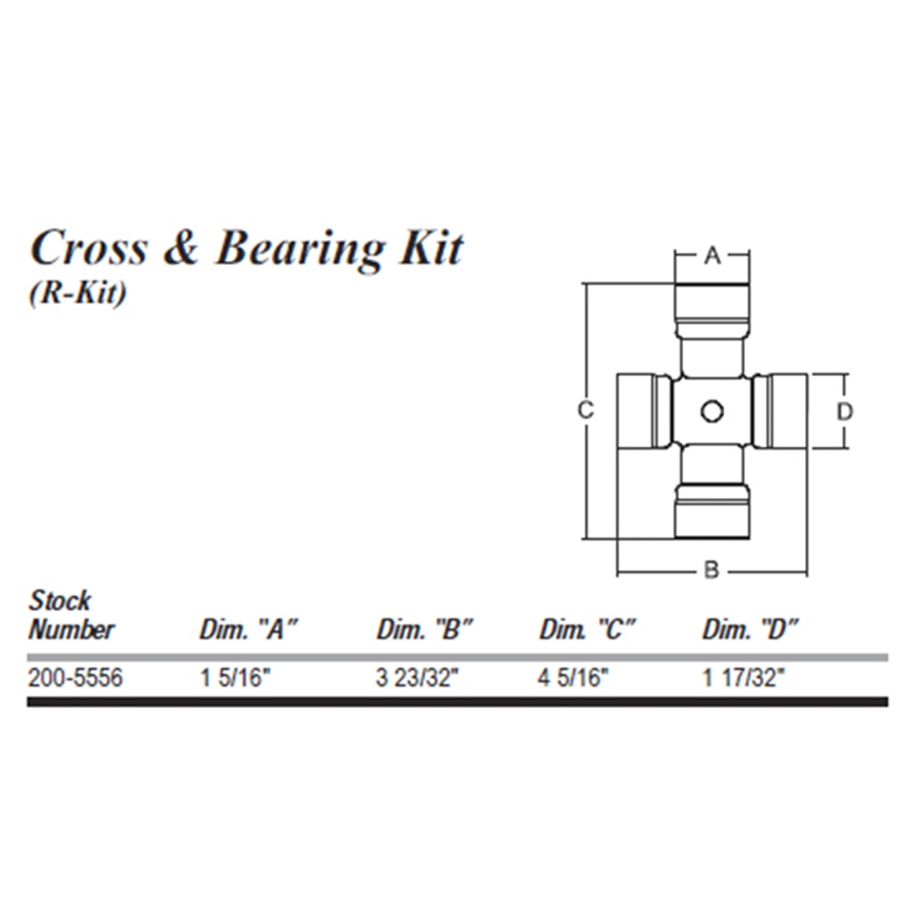 SERIES 55 CV CROSS BEARING