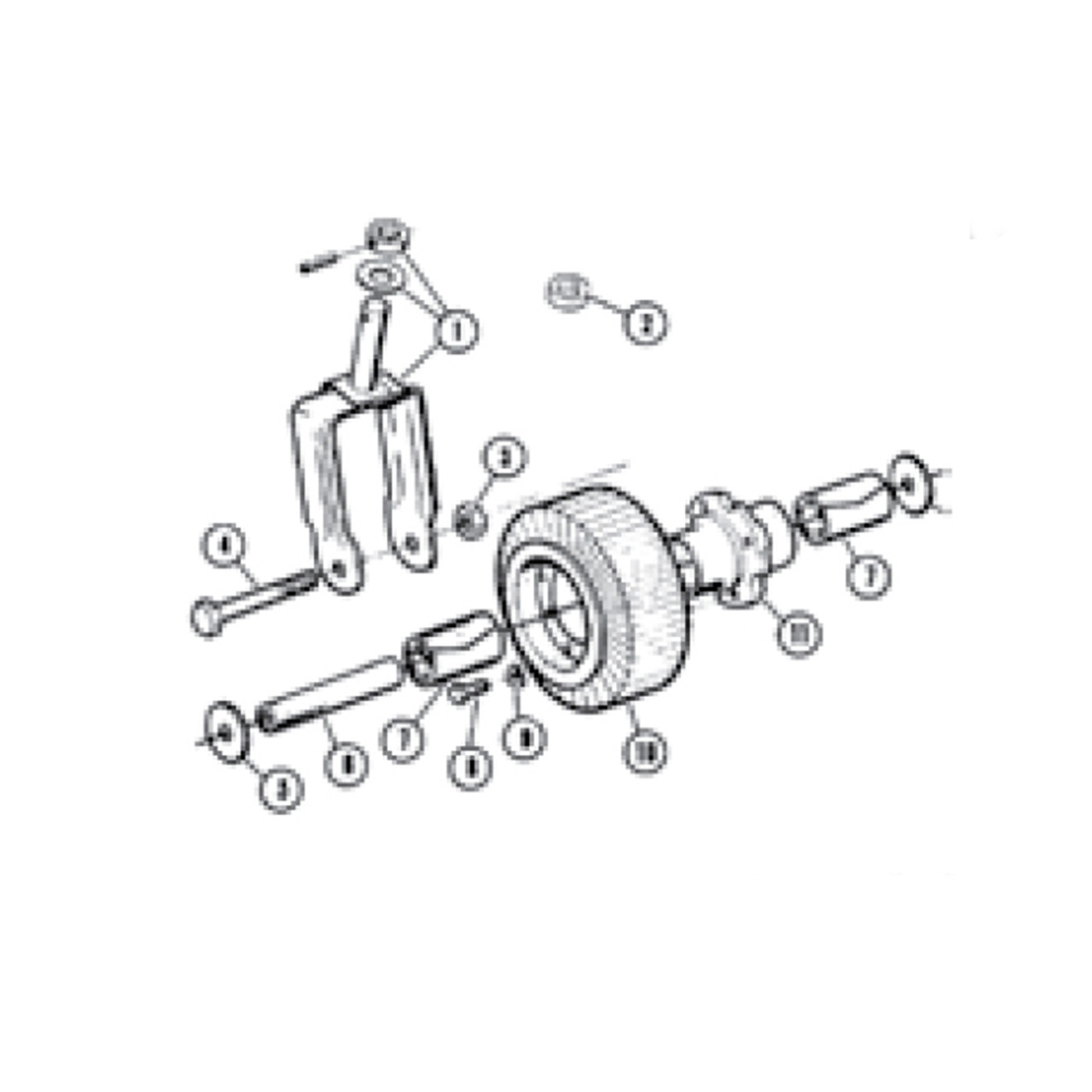 BUSH HOG TAILWHEEL HUB