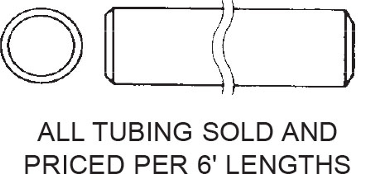 Round Repair Tubing  2 X 14GA(.083) X 6 FT