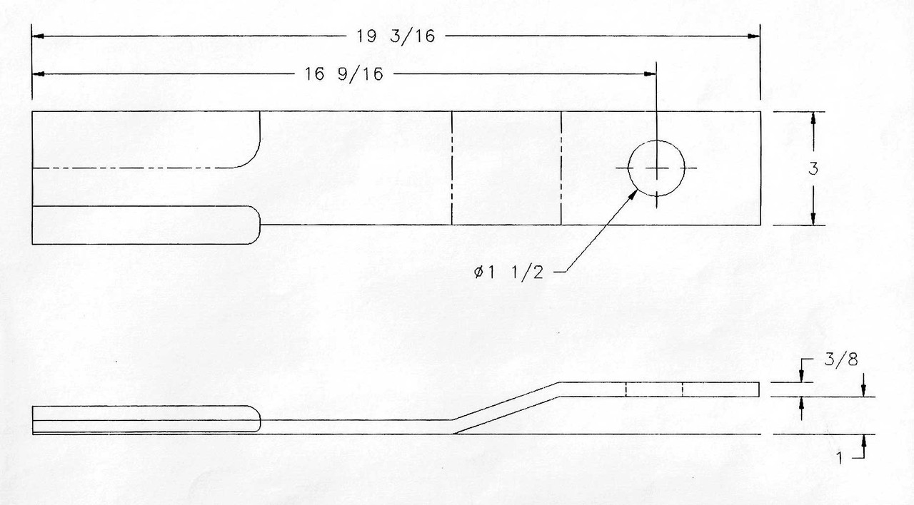 1500 Blade IMCO Southeast - Big Ox Models - 5 FT Updraft CCW Rotation  O.E.M. No. 1500