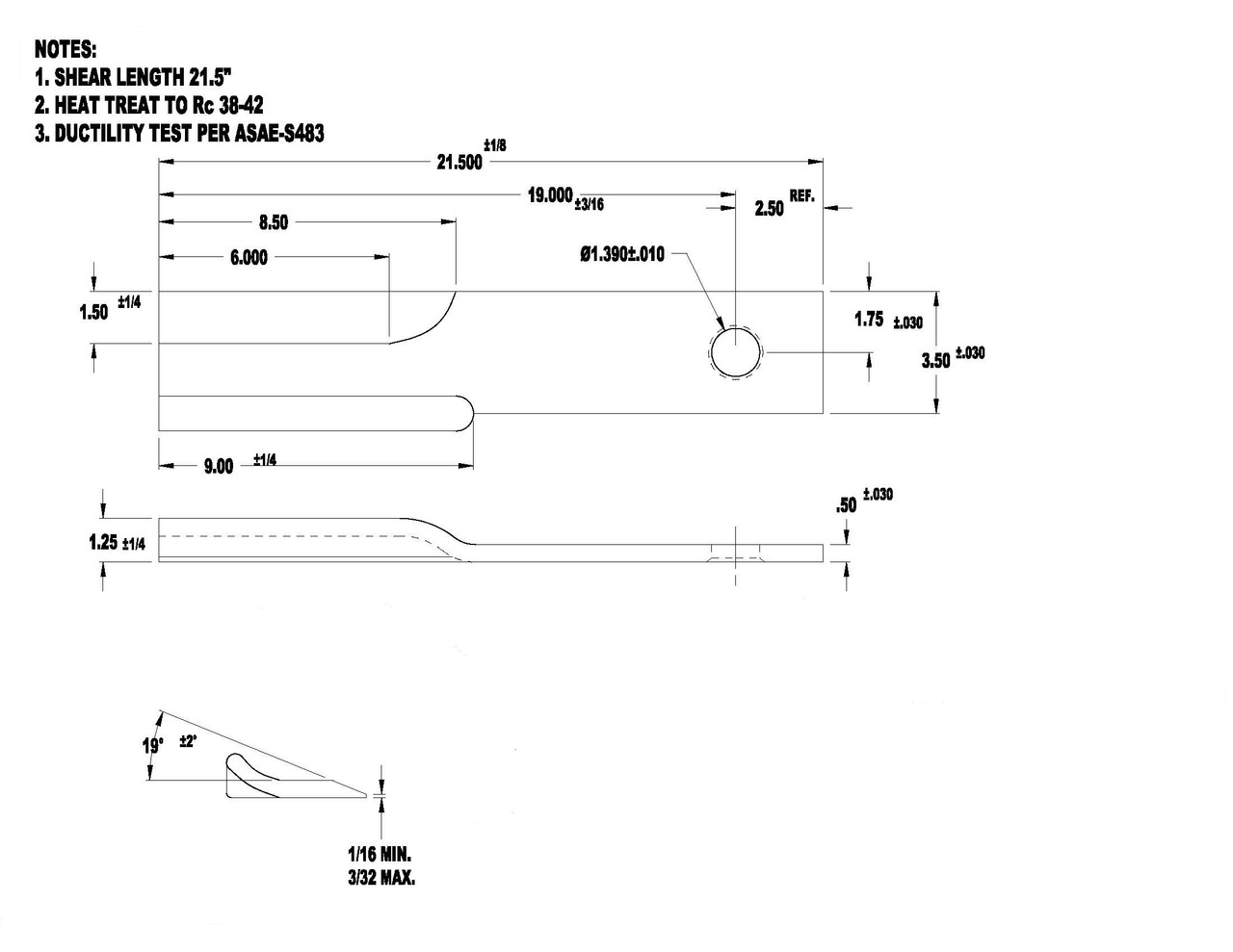 Bushwhacker 2501 Blade