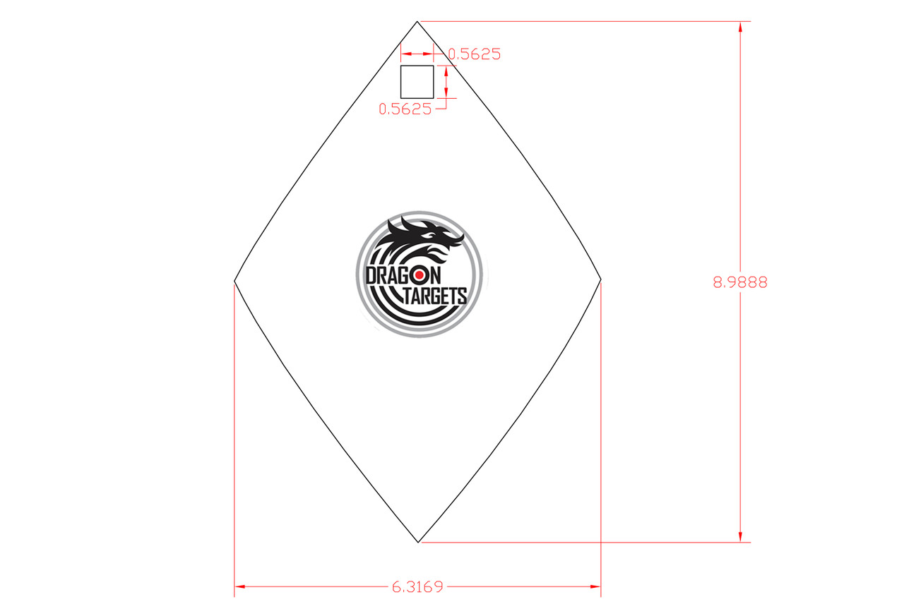 Dragon Targets Diamond 3/8" AR500 Steel Shooting Target