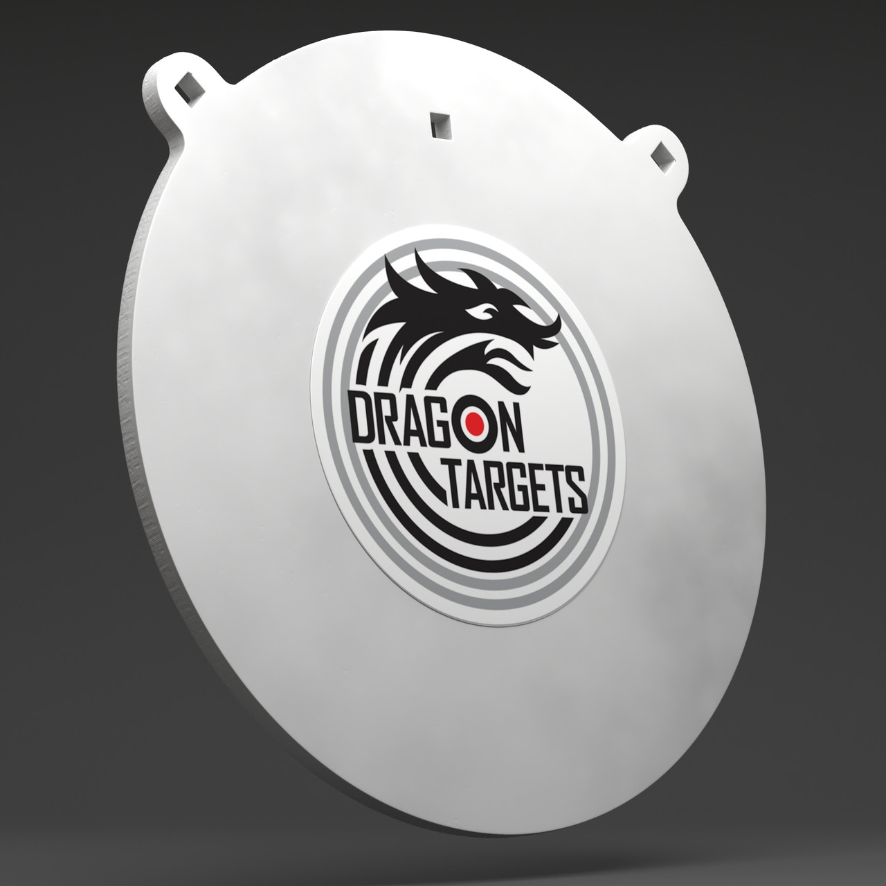 Dragon Targets 12" x 3/8" Gong AR500 Steel Shooting Target with 3/8" Holes