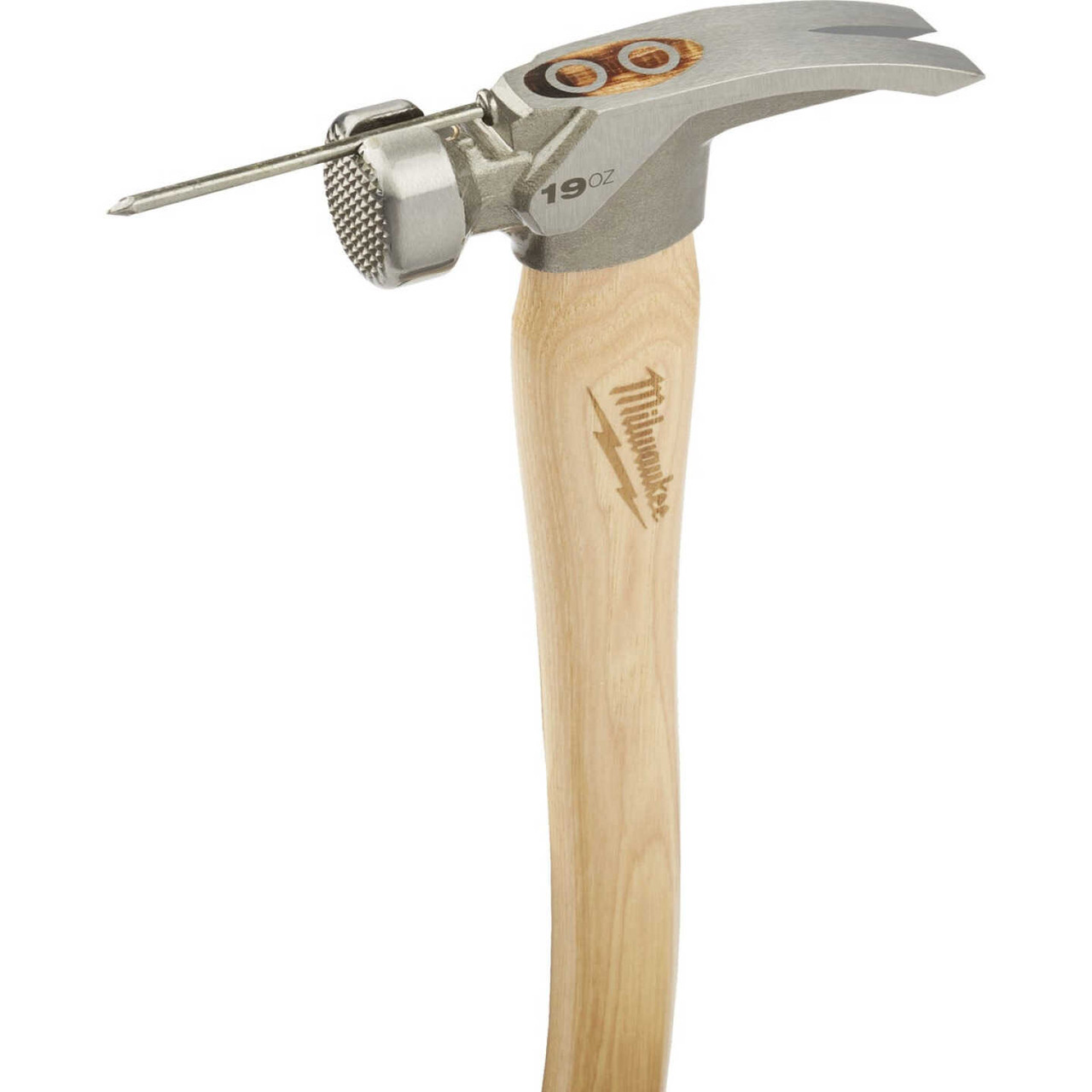 Milwaukee 19 Oz Milled Face Framing Hammer With Hickory Handle Rotary Cutter Supply