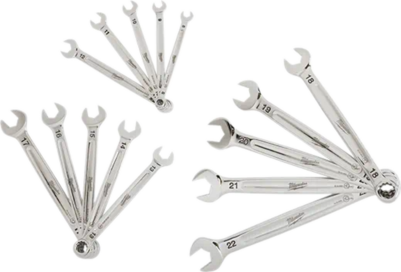 Milwaukee Metric 12-Point Combination Wrench Set (15-Piece)