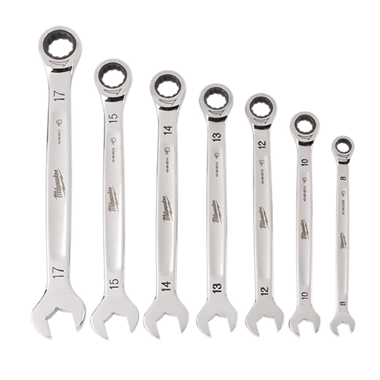 Milwaukee Metric 12-Point Ratcheting Combination Wrench Set (7-Piece)