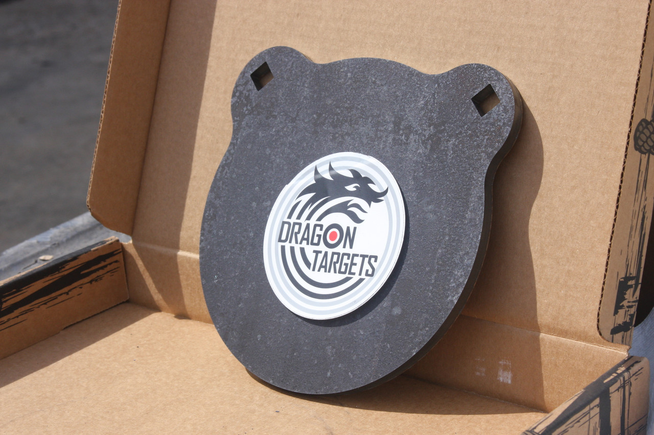 Dragon Targets 8" x 3/8" Raw Gong AR500 Steel Shooting Target