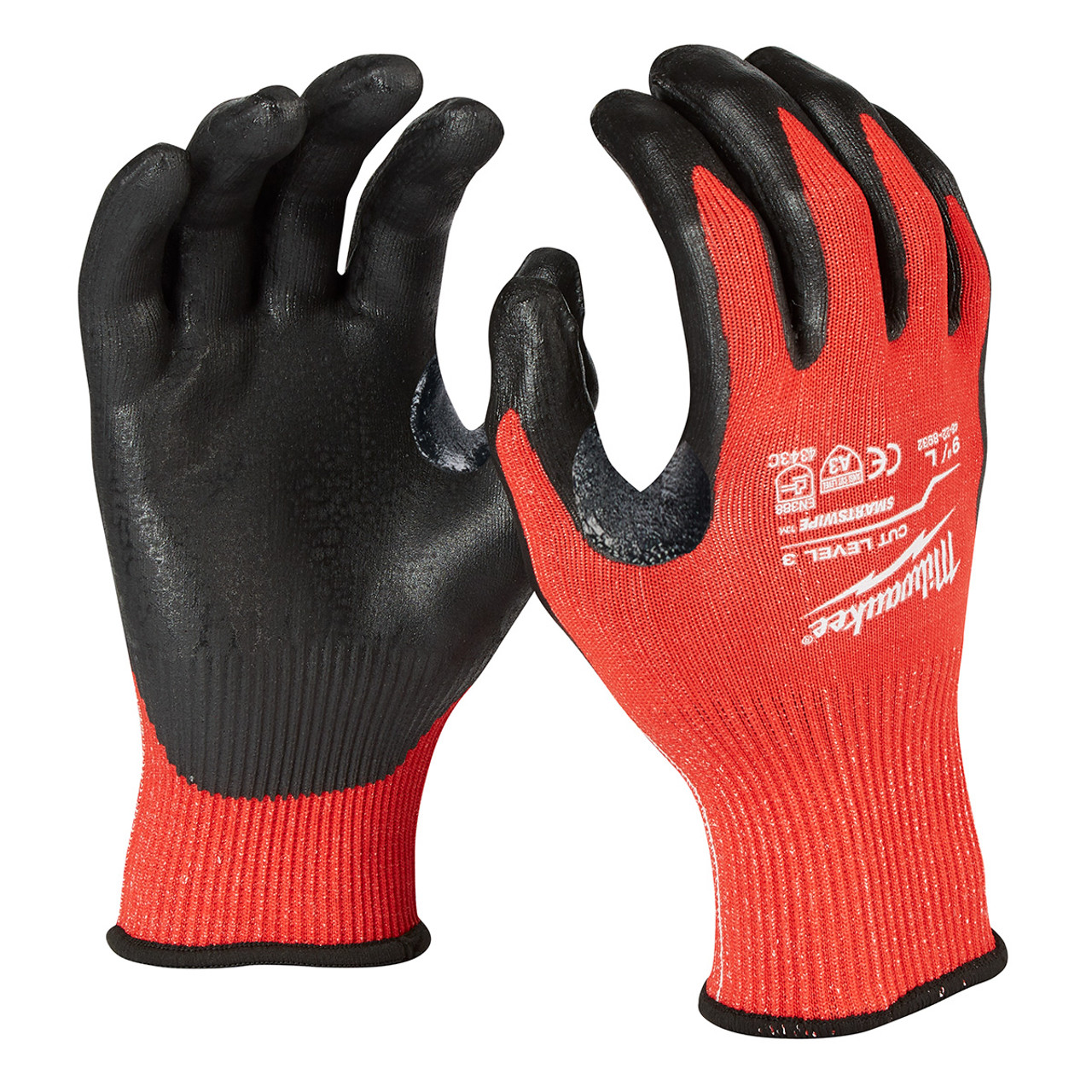 Milwaukee Unisex Large Nitrile Coated Cut Level 3 Work Glove