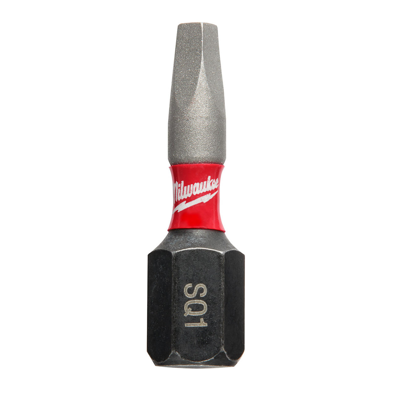 Milwaukee SHOCKWAVE #1 Square Recess 1 In. Insert Impact Screwdriver Bit (2-Pack)