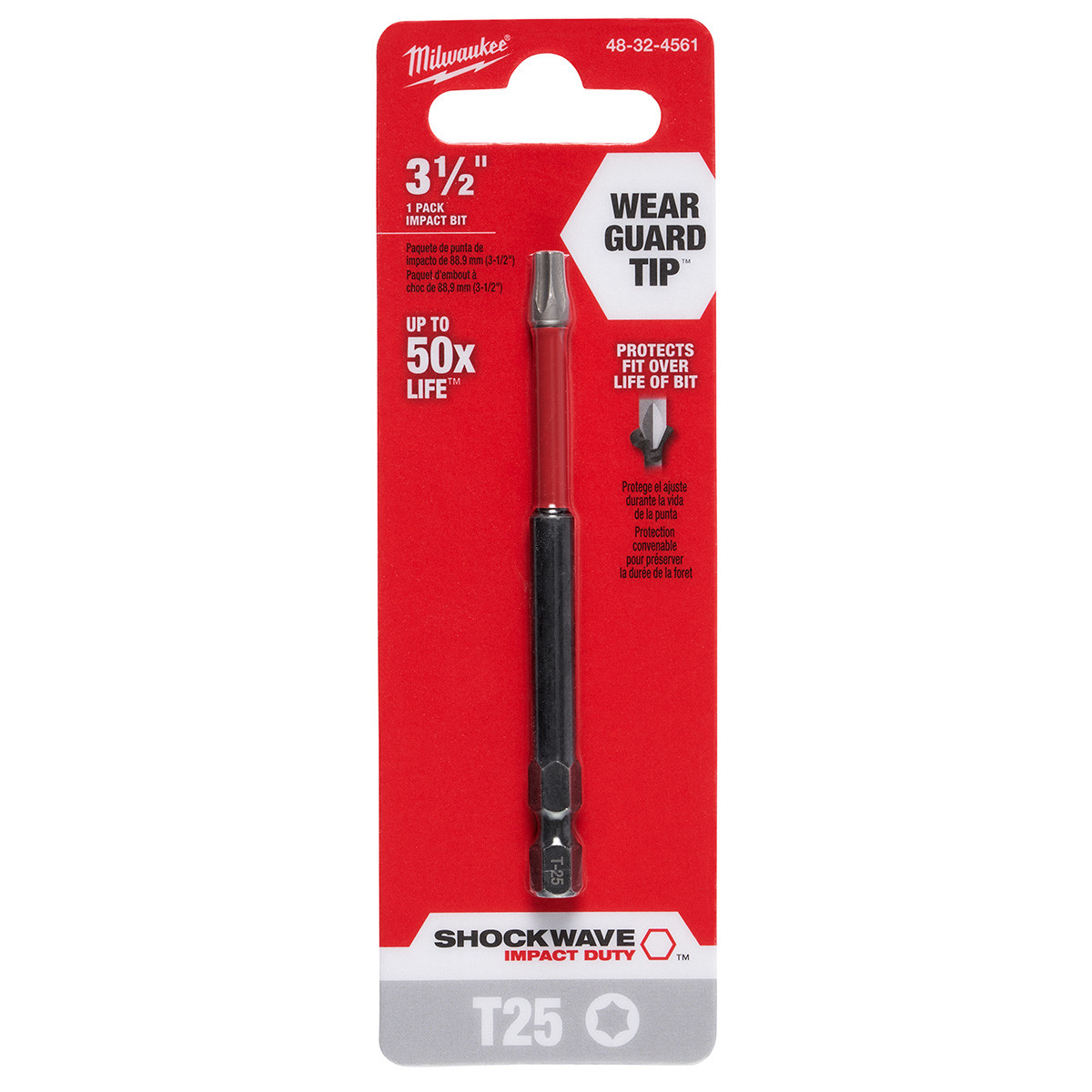 びーと　RDRショックタワー×3 Milwaukee SHOCKWAVE T25 TORX 3-1/2 In. Power Impact Screwdriver