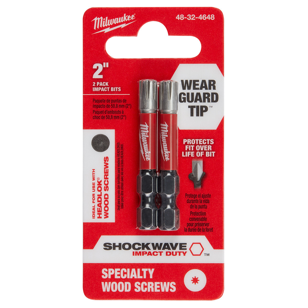 Milwaukee Specialty Wood Screws SHOCKWAVE Impact 2
