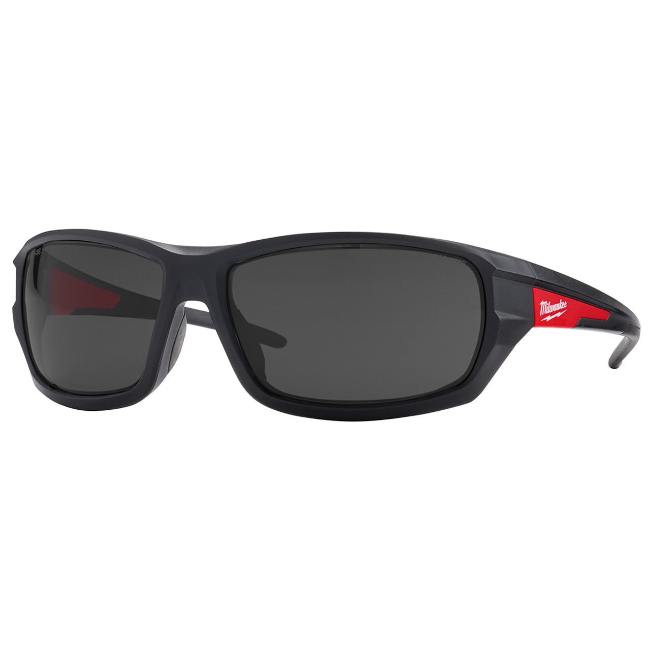 Milwaukee Red & Black Frame High Performance Safety Glasses with Tinted Lenses