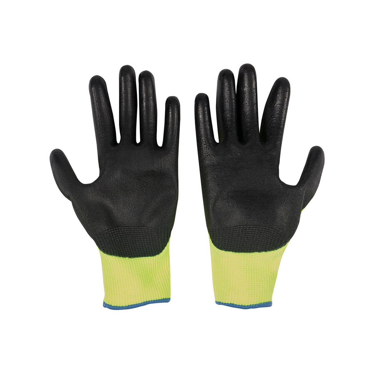 Hi-Vis Polyurethane-Coated Work Gloves, Large