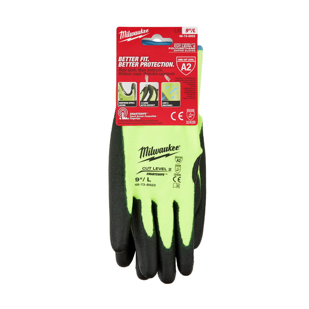 Milwaukee XL Cut Level 3 High Dexterity Polyurethane Dipped Gloves