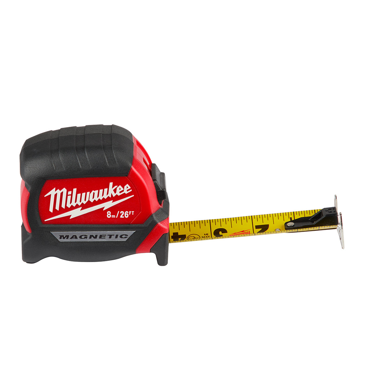 Milwaukee 8m/26 ft. Magnetic Compact Wide Blade Tape Measure Rotary  Cutter Supply