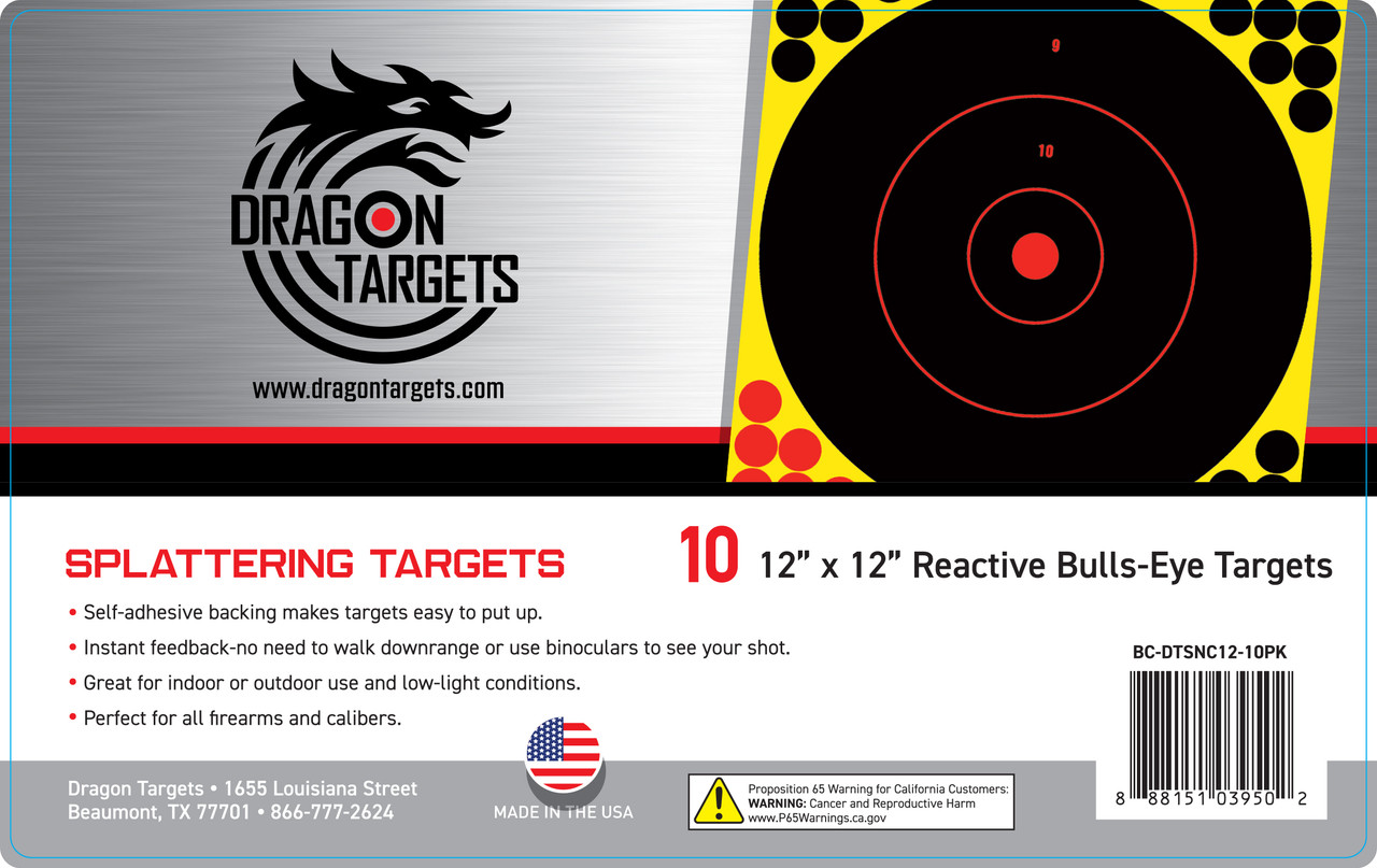 Dragon Targets 40 Pack Paper Reactive Target Bundle Rancher