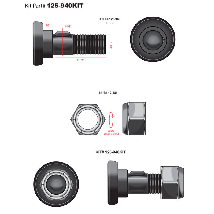 K★　0728 Tiger Blade Bolt Assy [Kit] - Rancher Supply (RCS)