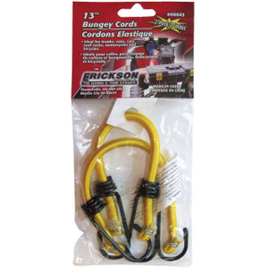 Erickson 8mm x 13" Vinyl Coated Steel Bungee Cord Set (2-Pack)