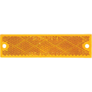 Peterson 1-1/8 In. W. x 4-7/16 In. H. Compact Rectangular Amber Reflector Peterson 1-1/8 In. W. x 4-7/16 In. H. Compact Rectangular Amber Reflector