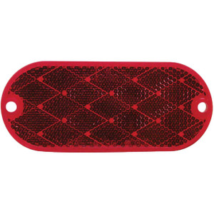 Peterson 1-7/8 In. W. x 4-3/8 In. H. Oblong Red Oval Reflector (2-Pack) Peterson 1-7/8 In. W. x 4-3/8 In. H. Oblong Red Oval Reflector (2-Pack)