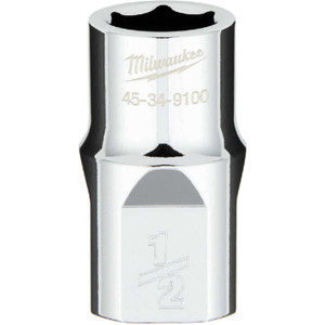 Milwaukee 1/2 In. Drive 1/2 In. 6-Point Shallow Standard Socket with FOUR FLAT Sides Milwaukee 1/2 In. Drive 1/2 In. 6-Point Shallow Standard Socket with FOUR FLAT Sides