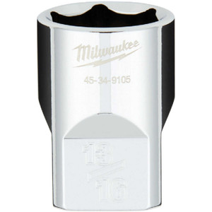 Milwaukee 1/2 In. Drive 13/16 In. 6-Point Shallow Standard Socket with FOUR FLAT Sides Milwaukee 1/2 In. Drive 13/16 In. 6-Point Shallow Standard Socket with FOUR FLAT Sides