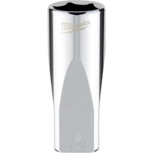 Milwaukee 1/4 In. Drive 14 mm 6-Point Deep Metric Socket with FOUR FLAT Sides