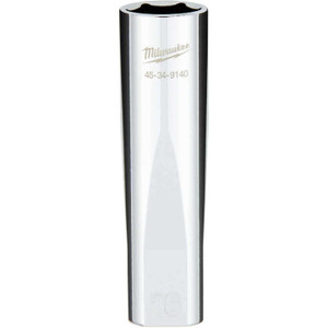 Milwaukee 1/2 In. Drive 16 mm 6-Point Deep Metric Socket with FOUR FLAT Sides