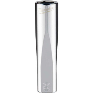 Milwaukee 1/4 In. Drive 9 mm 6-Point Deep Metric Socket with FOUR FLAT Sides Milwaukee 1/4 In. Drive 9 mm 6-Point Deep Metric Socket with FOUR FLAT Sides