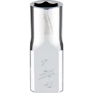 Milwaukee 1/4 In. Drive 1/4 In. 6-Point Shallow Standard Socket with FOUR FLAT Sides Milwaukee 1/4 In. Drive 1/4 In. 6-Point Shallow Standard Socket with FOUR FLAT Sides