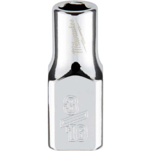 Milwaukee 1/4 In. Drive 3/16 In. 6-Point Shallow Standard Socket with FOUR FLAT Sides Milwaukee 1/4 In. Drive 3/16 In. 6-Point Shallow Standard Socket with FOUR FLAT Sides