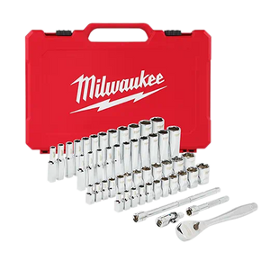 Milwaukee Standard/Metric 1/4 In. Drive 6-Point Ratchet & Socket Set (50-Piece) Milwaukee Standard/Metric 1/4 In. Drive 6-Point Ratchet & Socket Set (50-Piece)