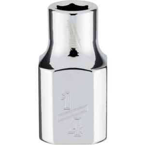Milwaukee 3/8 In. Drive 1/4 In. 6-Point Shallow Standard Socket with FOUR FLAT Sides Milwaukee 3/8 In. Drive 1/4 In. 6-Point Shallow Standard Socket with FOUR FLAT Sides