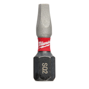 Milwaukee SHOCKWAVE #2 Square Recess 1 In. Insert Impact Screwdriver Bit (2-Pack) Milwaukee SHOCKWAVE #2 Square Recess 1 In. Insert Impact Screwdriver Bit (2-Pack)