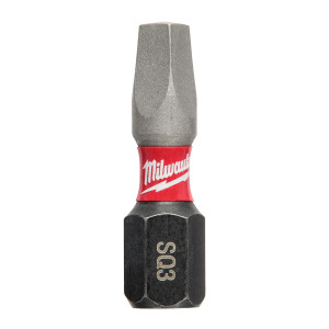 Milwaukee SHOCKWAVE #3 Square Recess 1 In. Insert Impact Screwdriver Bit (2-Pack) Milwaukee SHOCKWAVE #3 Square Recess 1 In. Insert Impact Screwdriver Bit (2-Pack)